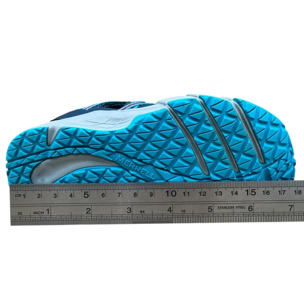 Merrell Little Girl's Sport Sandals Size 11 Aqua-Blue Water Friendly Closed‎ Toe